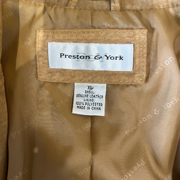 Vintage Preston & York Suede Leather Jacket - Women's XL - Picture 6 of 7